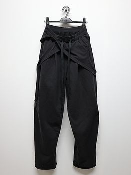 The Viridi-anne���� ������ǥ�����/SWEAT WIDE PANTS/BLACK