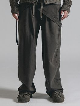 (ͽ���ʡ�8��9������ͽ��/The Viridi-anne���� ������ǥ�����/SWEAT WIDE PANTS/GRAY