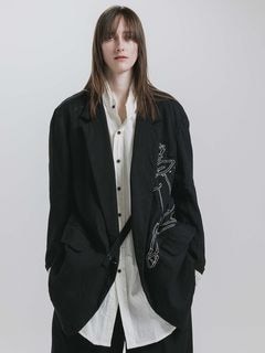 (ͽ����)8��9������ͽ��/nude:masahiko maruyama ���̡���:�ޥ��ҥ��ޥ���/Cotton/Wool Gaberdine �ɽ��ѥå������С����������㥱�å�/Black