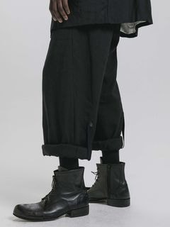 (ͽ����)8��9������ͽ��/nude:masahiko maruyama ���̡���:�ޥ��ҥ��ޥ���/Cotton/Wool Gaberdine �磻�ɥ��������ѥ��/Black