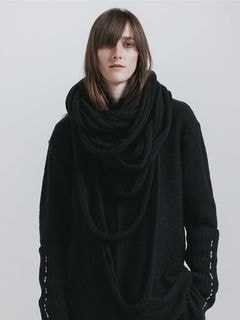 (ͽ����)8��9������ͽ��/nude:masahiko maruyama ���̡���:�ޥ��ҥ��ޥ���/Wool Slub Yarn Jersey �ɥ�åɥ��̡���/Black