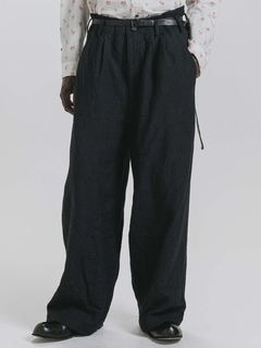 (ͽ����)8��9������ͽ��/nude:masahiko maruyama ���̡���:�ޥ��ҥ��ޥ���/Linen/Wool Dogstooth Cloth �磻�ɥѥ��/Grey