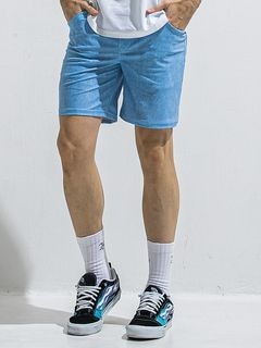 (ͽ���ʡ�6��7������ͽ��/40TH RESOUND CLOTHING���ꥵ����ɥ���������/SEMI LOOSE FIT RUSH DENIM SHORTS/LIND