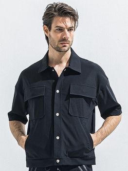 RESOUND CLOTHING���ꥵ����ɥ���������/CPO HALE SHIRTS JK/BLACK