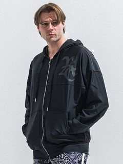 (ͽ���ʡ�6��7������ͽ��/40TH RESOUND CLOTHING���ꥵ����ɥ���������/RUSH OVER  ZIP UP HOODIE/BLACK