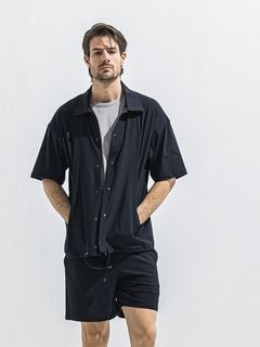 (ͽ���ʡ�5��6������ͽ��/40TH RESOUND CLOTHING���ꥵ����ɥ���������/NYLON HALF COACH JACKET/BLACK