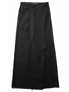 (ͽ����)8��9������ͽ��/JULIUS����ꥦ��/VISCOSE/SLUB WOOL TWILL TROUSERS1/BLACK