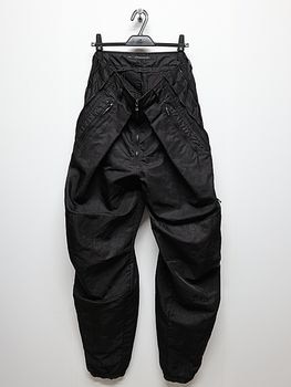 JULIUS����ꥦ��/NYLON TWILL TROUSERS15/BLACK