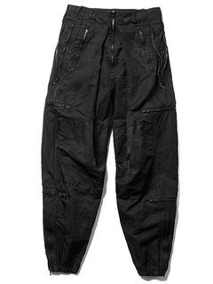 (ͽ����)8��9������ͽ��/JULIUS����ꥦ��/NYLON TWILL TROUSERS15/BLACK