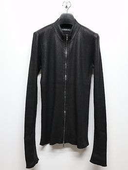 JULIUS����ꥦ��/COTTON YARN KNIT1/BLACK