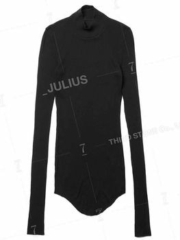 (ͽ����)8��9������ͽ��/JULIUS����ꥦ��/COTTON/SILK RIB CUT & SEWN5/BLACK