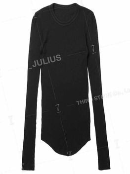 (ͽ����)8��9������ͽ��/JULIUS����ꥦ��/COTTON/SILK RIB CUT & SEWN6/BLACK