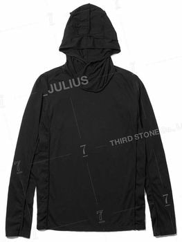(ͽ����)8��9������ͽ��/JULIUS����ꥦ��/HIGH GAUGE COTTONJERSEY CUT & SEWN15/BLACK
