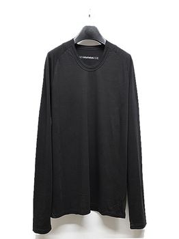 JULIUS����ꥦ��/HIGH GAUGE COTTONJERSEY CUT & SEWN16/BLACK