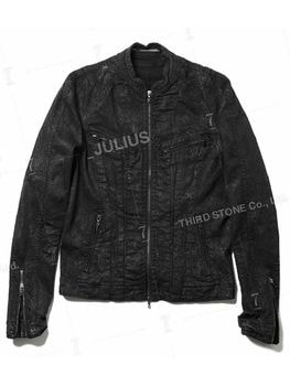 (ͽ����)9��10������ͽ��/JULIUS����ꥦ��/10.5oz STRETCH DENIM BLOUSON7/BLACK