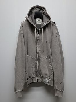 Maison MIHARA YASUHIRO���᥾�� �ߥϥ�䥹�ҥ�/French Terry BLEACHED SWEAT PARKA/KHAKI
