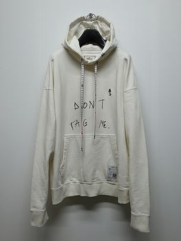 Maison MIHARA YASUHIRO���᥾�� �ߥϥ�䥹�ҥ�/French Terry DON'T TAG ME. SWEAT HOODIE/WHITE