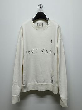 Maison MIHARA YASUHIRO���᥾�� �ߥϥ�䥹�ҥ�/French Terry DON'T TAG ME. SWEAT PO/WHITE