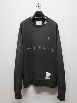 Maison MIHARA YASUHIRO���᥾�� �ߥϥ�䥹�ҥ�/French Terry DON'T TAG ME. SWEAT PO/BLACK