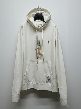 Maison MIHARA YASUHIRO���᥾�� �ߥϥ�䥹�ҥ�/French Terry  LEON PRINTED SWEAT HOODIE/WHITE