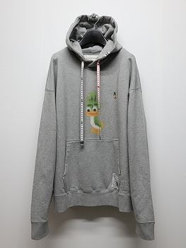Maison MIHARA YASUHIRO���᥾�� �ߥϥ�䥹�ҥ�/French Terry  LEON PRINTED SWEAT HOODIE/GRAY