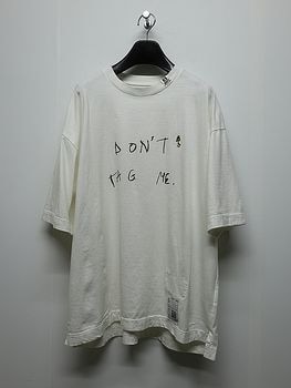 Maison MIHARA YASUHIRO���᥾�� �ߥϥ�䥹�ҥ�/Jersey Stitch DON'T TAG ME. PRINTED TEE/WHITE