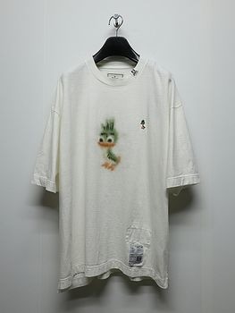 Maison MIHARA YASUHIRO���᥾�� �ߥϥ�䥹�ҥ�/Jersey Stitch LEON PRINTED TEE/WHITE