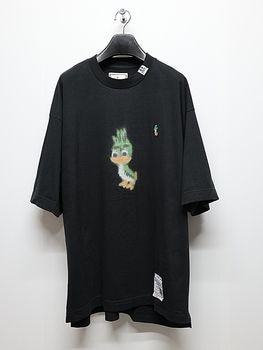 Maison MIHARA YASUHIRO���᥾�� �ߥϥ�䥹�ҥ�/Jersey Stitch LEON PRINTED TEE/BLACK