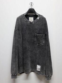 Maison MIHARA YASUHIRO���᥾�� �ߥϥ�䥹�ҥ�/BLEACHED LONG SLEEVES T/BLACK