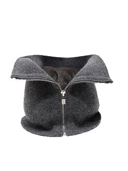 ATTACHMENT�������å�����/CASHMERE KNIT NECK WARMER/X.GRAY