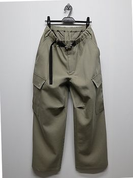ATTACHMENT�������å�����/CO/TEN POWDERY DOUBLE CROTH EASY CARGO TROUSERS/L.KH GRAY