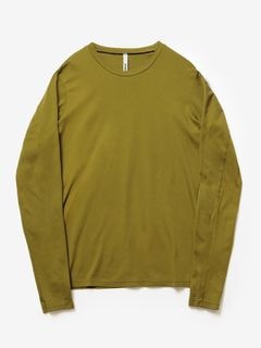 (ͽ���ʡ�7��8������ͽ��/ATTACHMENT�������å�����/BRUSHED YARN SMOOTH SLIM FIT L/S TEE/D.YELLOW
