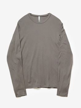 (ͽ���ʡ�7��8������ͽ��/ATTACHMENT�������å�����/BRUSHED YARN SMOOTH SLIM FIT L/S TEE/KHAKI GRAY