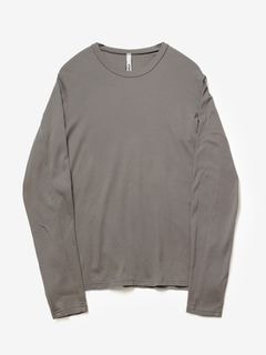 (ͽ���ʡ�7��8������ͽ��/ATTACHMENT�������å�����/BRUSHED YARN SMOOTH SLIM FIT L/S TEE/KHAKI GRAY