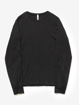 (ͽ���ʡ�7��8������ͽ��/ATTACHMENT�������å�����/BRUSHED YARN SMOOTH SLIM FIT L/S TEE/BLACK
