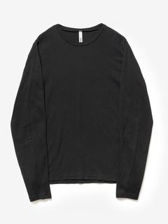(ͽ���ʡ�7��8������ͽ��/ATTACHMENT�������å�����/BRUSHED YARN SMOOTH SLIM FIT L/S TEE/BLACK