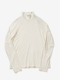 (ͽ���ʡ�8��9������ͽ��/ATTACHMENT�������å�����/VI/PE SMOOTH ZIP-UP HIGHNECK L/S TEE/OFF WHITE