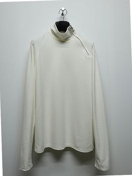 ATTACHMENT�������å�����/VI/PE SMOOTH ZIP-UP HIGHNECK L/S TEE/OFF WHITE