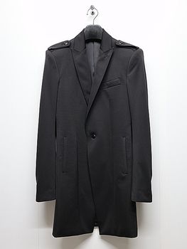 (ͽ���ʡ�7��8������ͽ��/THE ONENESS�������ͥ�/Recycle Polyester Jersey Epolette Long Jacket/Black