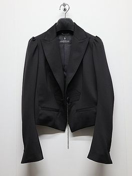 (ͽ���ʡ�7��8������ͽ��/THE ONENESS�������ͥ�/Recycle Polyester Jersey Peacked Short Jacket/Black