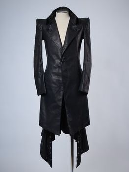 (ͽ���ʡ�8��9������ͽ��/THE ONENESS�������ͥ�/Eco Horse Hide Lace Up Flare Jacket/Black