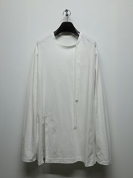 Ground Y�����饦��ɥ磻/30/- COTTON JERSEY LONG SLEEVED T/OFF WHITE