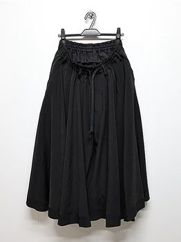 Ground Y�����饦��ɥ磻/TA/PE CREPE DE CHINE CULOTTE PANTS/BLACK