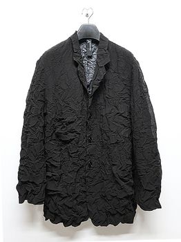 Ground Y�����饦��ɥ磻/PE BLACK CHIFFON COVERALL JKT/BLACK