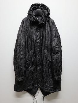 Ground Y�����饦��ɥ磻/30D HIGH-DENSITY TAFFETA MODS COAT/BLACK