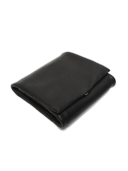 Yohji Yamamoto���襦����ޥ��/ ���եȥۡ����쥶�� �ȥ�ץ�ե�����ɥ�����å�/BLACK