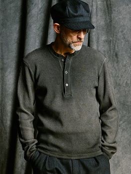 (ͽ���ʡ�9��10������ͽ��/wjk�����֥른��������/waffle henley L/S/d.charcoal