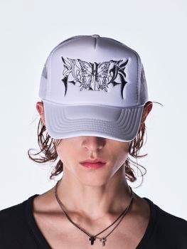 (ͽ���ʡ�8��9������ͽ��/kiryuyrik������奦����奦/Mesh Cap/WhiteBlack