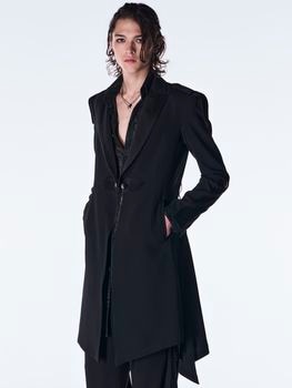 (ͽ���ʡ�8������9������ͽ��/kiryuyrik������奦����奦/Back Satin Goth Jacket��/Black