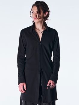 (ͽ���ʡ�8������9������ͽ��/kiryuyrik������奦����奦/Mockroady Stand Collar Zipp Shirt/Black
